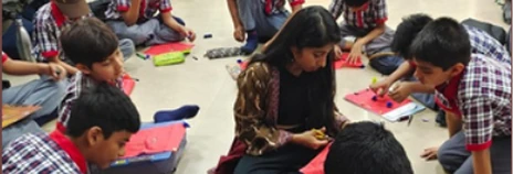 Needlework workshop at Kendriya Vidyalaya No.1, Vadodara